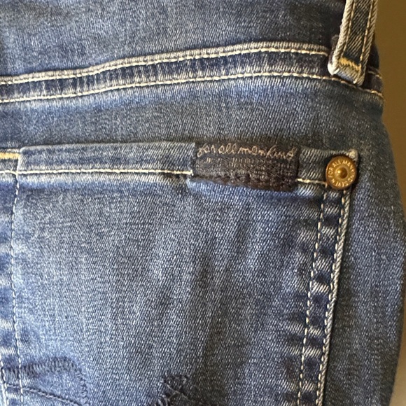 7 For All Mankind “Blair” Dark Blue Flare Jeans - Picture 3 of 5